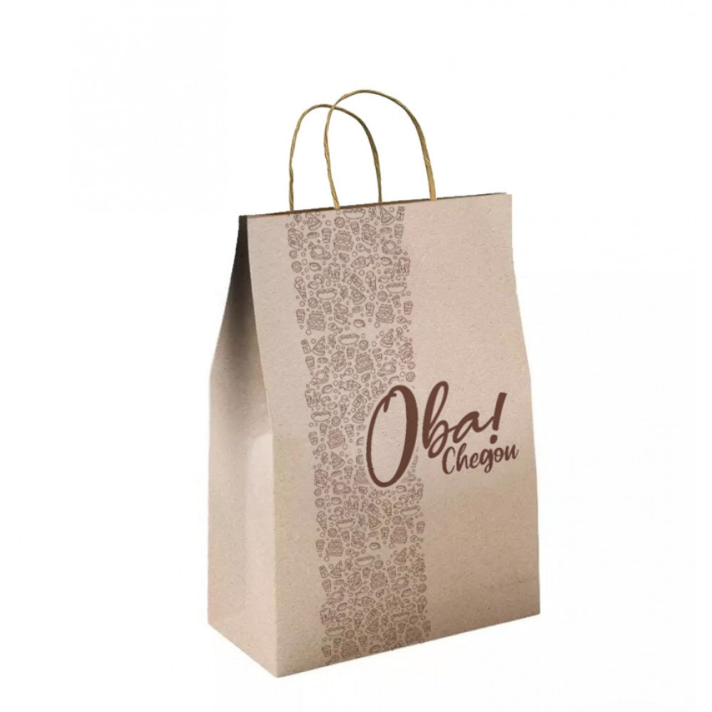 SACO KRAFT COM ALÇA DELIVERY – 200X135X275 - COM 25 UNIDADES