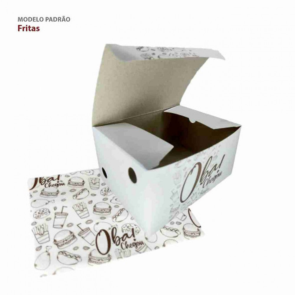 CAIXA PARA BATATA FRITA DELIVERY COM 100 UNIDADES.2