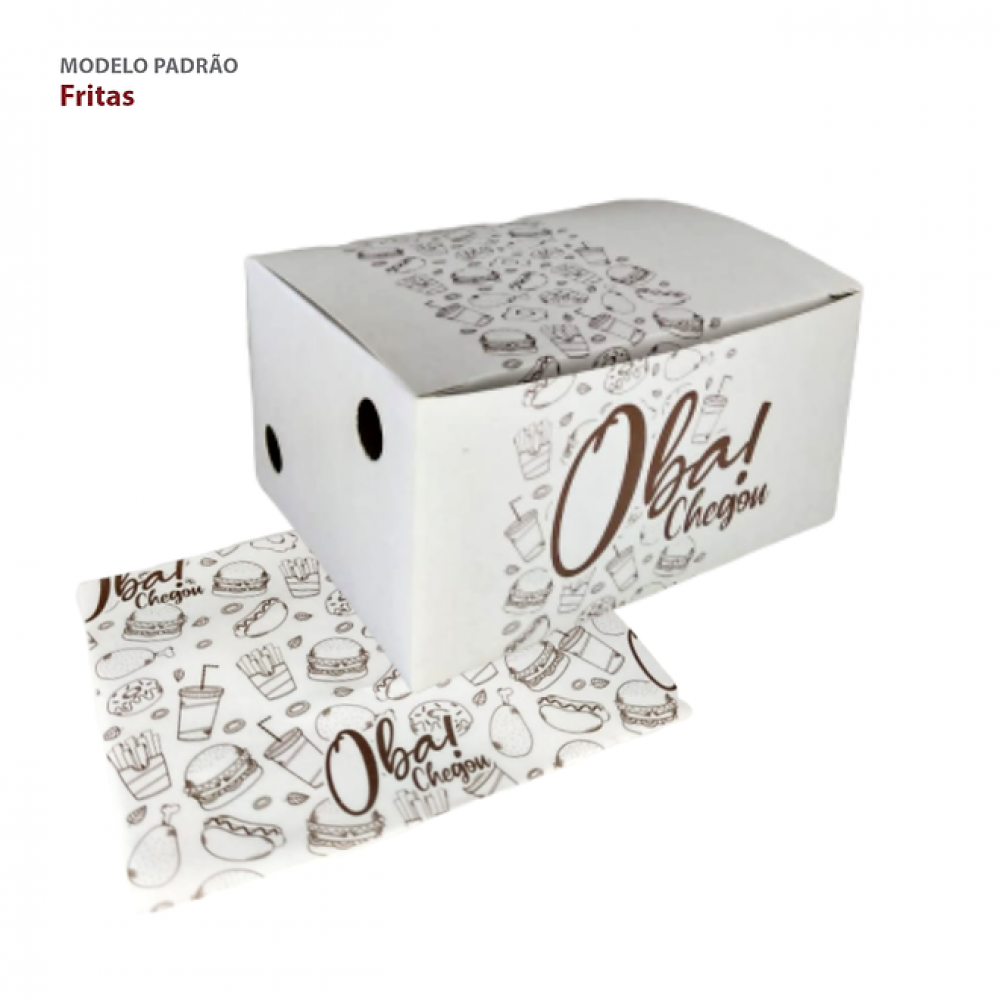 CAIXA PARA BATATA FRITA DELIVERY COM 100 UNIDADES.1