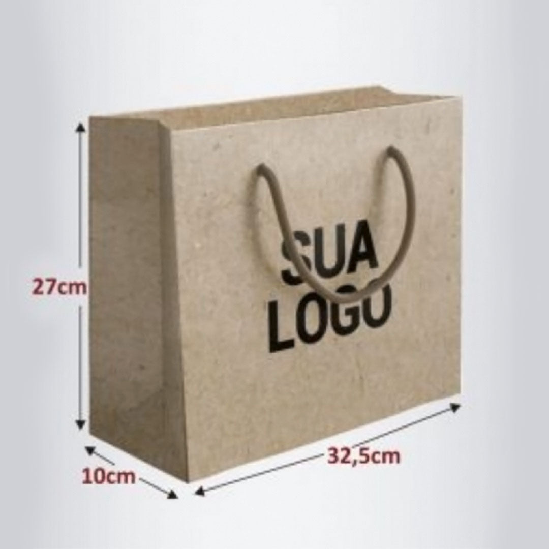 SACOLA KRAFT PERSONALIZADA - 325X100X270