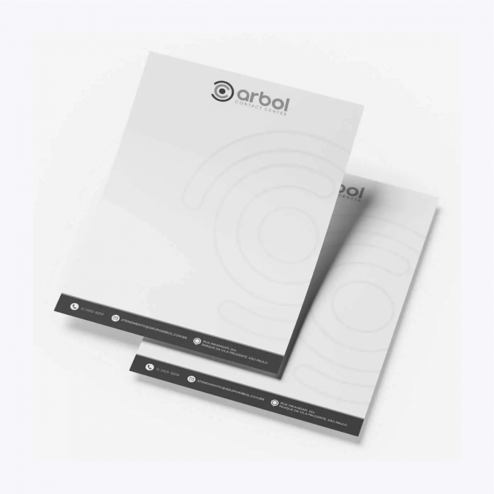 PAPEL TIMBRADO 75G - 21X29,7MM - 1 COR