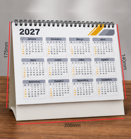 Calendário de Mesa 200x175